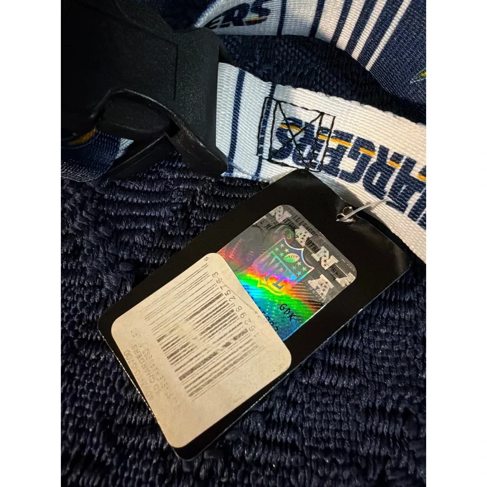 NFL Los Angeles Chargers Dog Harness Blue White Adjustable Pet Gear New W Tags